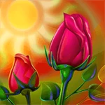 rose live wallpaper android application logo